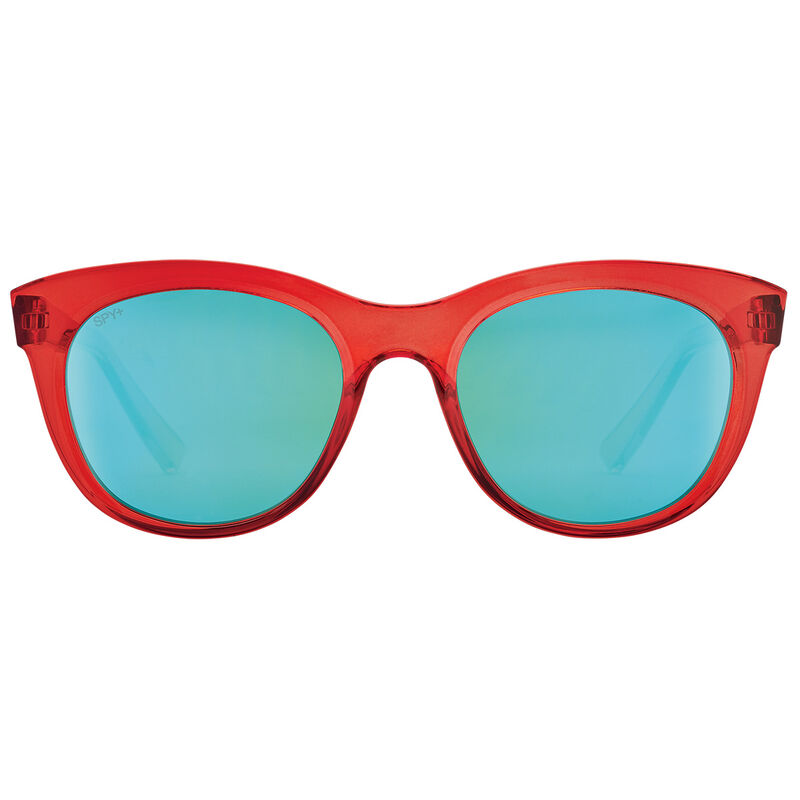 SPY Unisex Boundless Sunglasses – Matte Crystal Frame, Cat-Eye Style, Medium-Large Fit
