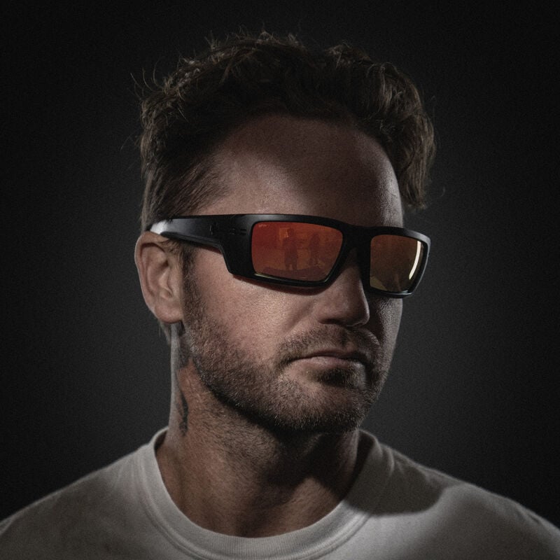 REBAR SE ANSI, Matte Black-Happy Boost Polar with Orange Mirror, hi-res image number null