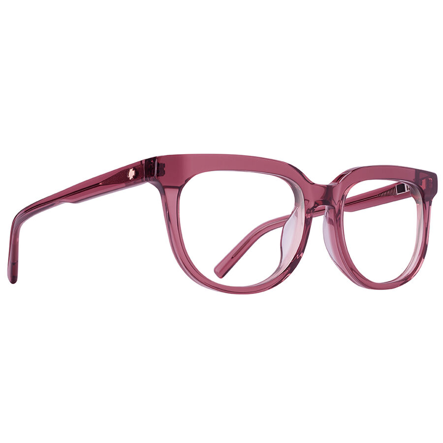 BEWILDER OPTICAL 55, Translucent Salmon-Demo  W/ Spy+ Lens Print, hi-res