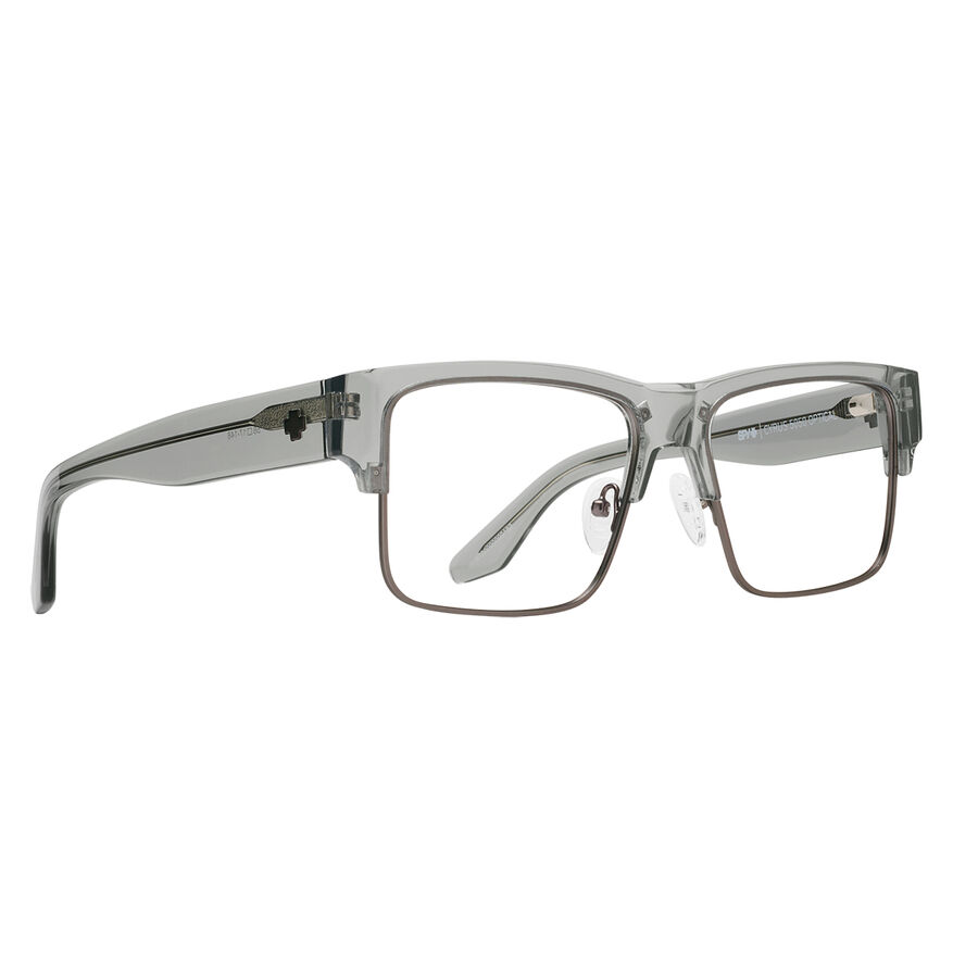 CYRUS 5050 OPTICAL 60, Crystal Smoke Matte Dark Gunmetal-SPY Demo Lens with SPY Lens Print, hi-res