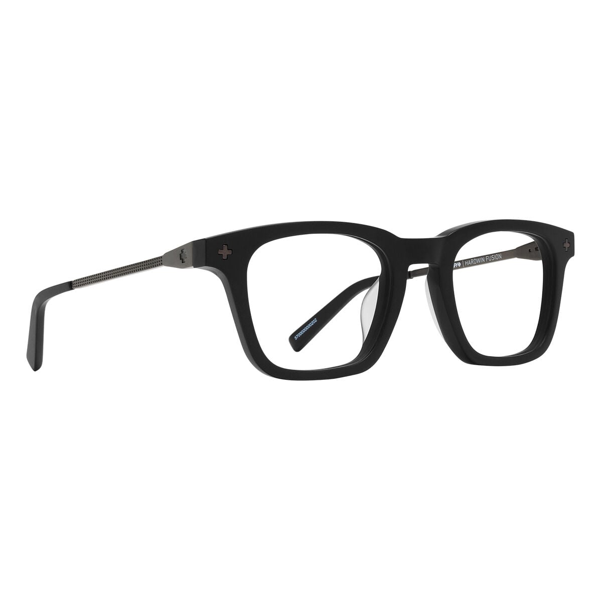 HARDWIN FUSION 50, Matte Black Matte Dark Gunmetal-SPY Demo Lens with SPY Lens Print, hi-res image number null