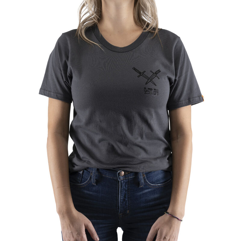 TROUBLE AHEAD TEE, Asphalt-No Lens Reference, hi-res image number null