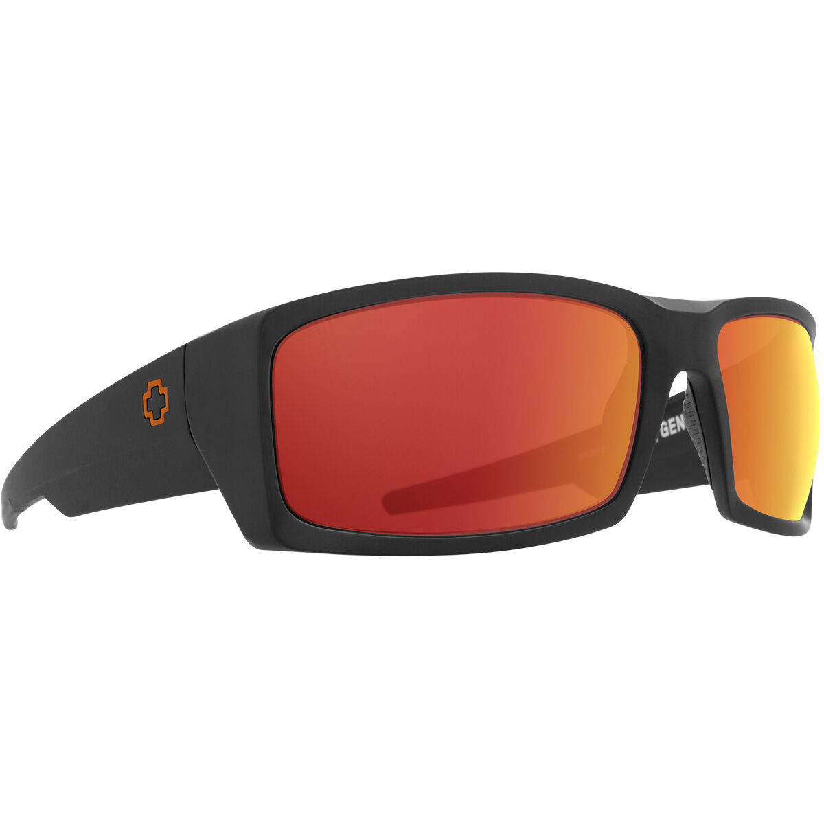 GENERAL, SPY + Dale Jr Matte Black-Happy Gray Green with Orange Spectra Mirror, hi-res image number null