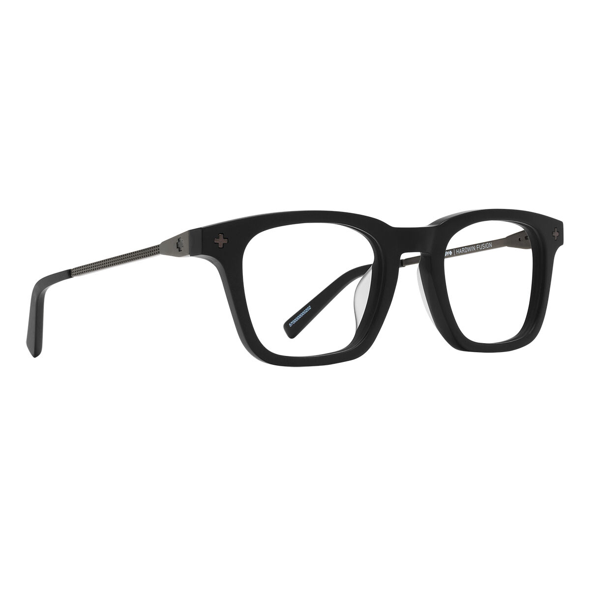 HARDWIN FUSION 52, Matte Black Matte Dark Gunmetal-SPY Demo Lens with SPY Lens Print, hi-res image number null