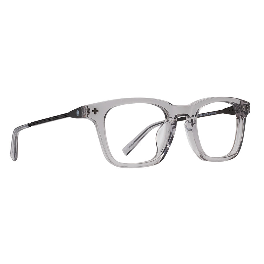 HARDWIN FUSION 52, Crystal Smoke Matte Dark Gunmetal-SPY Demo Lens with SPY Lens Print, hi-res